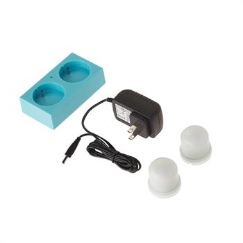 شارژر لامپ به همراه  2عدد چراغ LED قابل شارژ