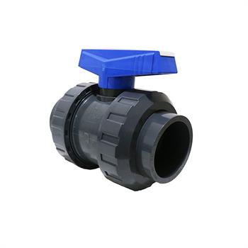 شیر توپی مهره دار چسبی فشار قوی UPVC پیمتاش سایز 75 PIMTAS