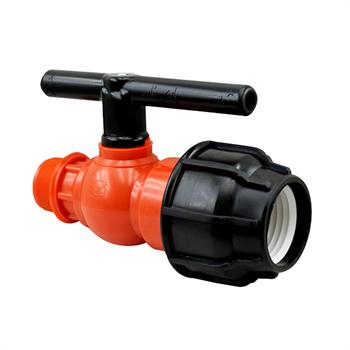شیر توپی پلی اتیلن یکسر رابط یکسر دنده بیرون پارس خاور سایز 2×63