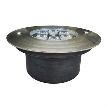 چراغ توکار استخری استیل 18 وات چند رنگ مارینا