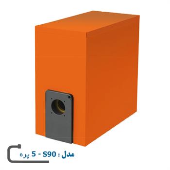 دیگ چدنی شوفاژ 5 پره بدون پانل کنترل شرکت لوله و ماشین سازی ایران - مدل S90